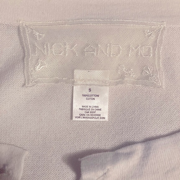 Nick & Mo Women’s White Cardigan Size Small 100% Cotton - Picture 2 of 6
